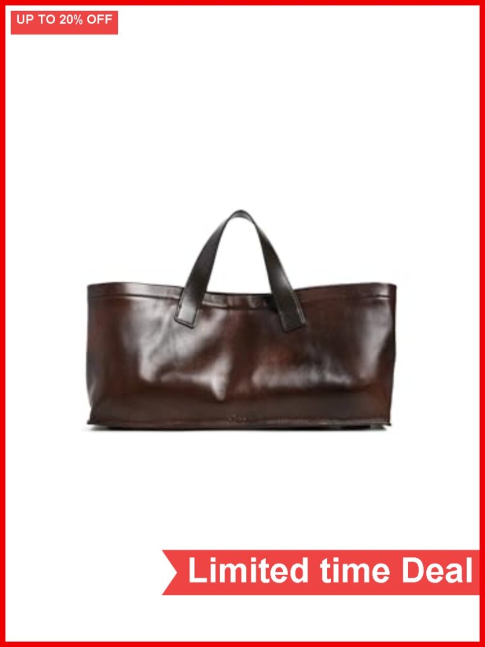 STAUD Port Tote: 100% Leather Structured Base, Top Handles